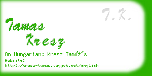 tamas kresz business card